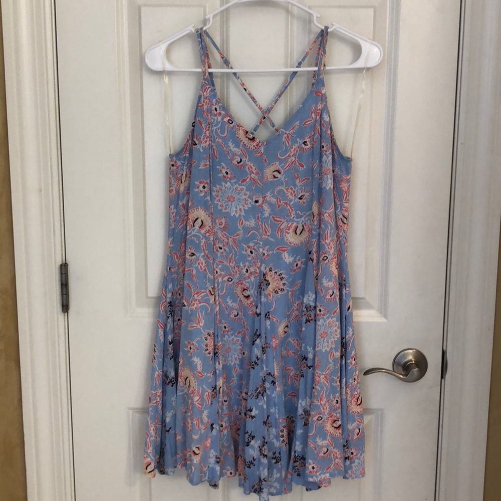 Patterned, flowy dress